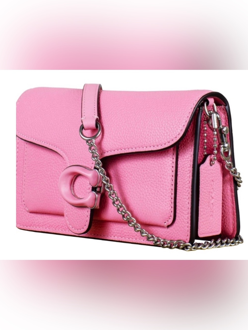 Coach Tabby Gorgeous EUC Pink Leather Crossbody Bag